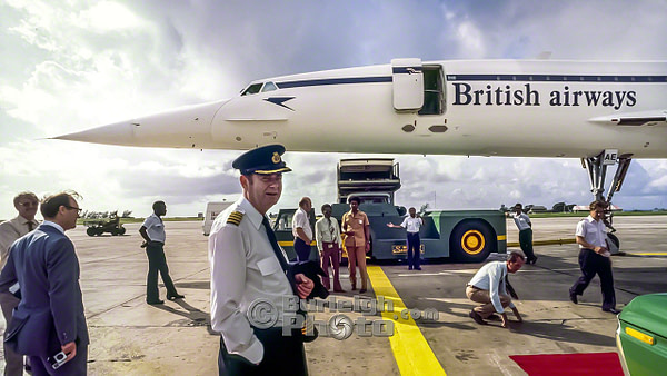 Capt. Norman Todd, the captain in charge on the Flight Deck of the Queens Flight Concorde bgv13-03