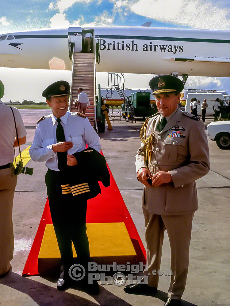 Captain of the Queens Flight - Air Commodore Archie Winskill and co pilot Capt. Brain Walpole bgv12-20